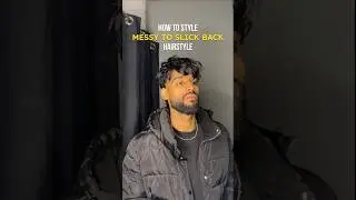 How to do wet Back Slick hairstyle Tutorial . #menstyle #hairstyletutorial #wethair #menshair