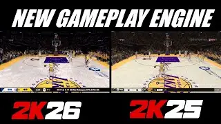 Новый игровой движок NBA 2K26 по сравнению с NBA 2K25...