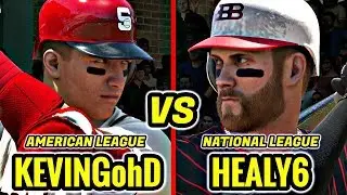 KEVINGohD VS HEALY6!! AMERICAN LEAGUE VS NATIONAL LEAGUE! MLB THE SHOW 17 DIAMOND DYNASTY