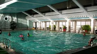 Visiting abandoned Soviet swimming pool on KTM 450 SMR