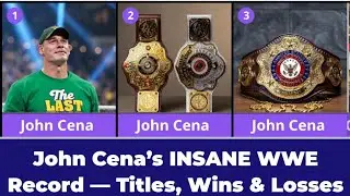 John Cena WWE Stats | Titles, Wins & Losses #JohnCena