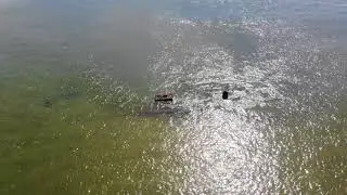 Drone Footage of Shipwreck off Cape Fear Coast - High Quality