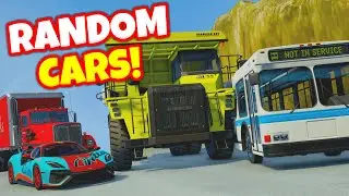 Sending WEIRD Cars Down A Mountain? (BeamNG Drive Mods!)
