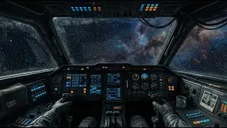 Deep Space Cargo Ship Ambience 🚀 Low Drone Noise for Coding & Focus (1 Hour) | 宇宙船 作業用BGM