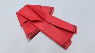 raincoat - paper craft - paper raincoat - easy craft - paper dress - art