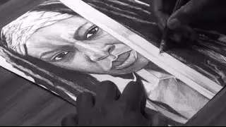 Michonne Drawing - The Walking Dead - DeMoose Art