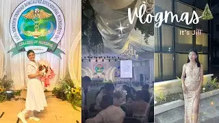 Vlogmas: Christmas Ball, Capping and Pinning, Dinner 🎄| It&rsquo;s Jill ✨