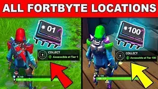 *NEW* ALL FORTBYTE LOCATIONS FORTNITE SEASON 9! - COMPLETE ALL Fortbyte Challenges