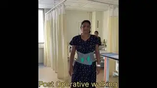 Post operative walk @drgauravkhandelwalspinesur5343 #drgauravkhandelwal #spinesurgerysurat #best