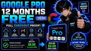 Google Pro 12 Months FREE (2026) - Full Checkout Proof!