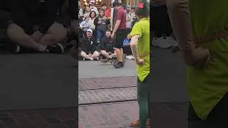 Ducks invade Disney parade 😅😅 #shorts