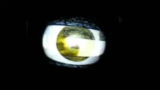 Manacing Eye Halloween Video Clip projected through UltraProjector Model100
