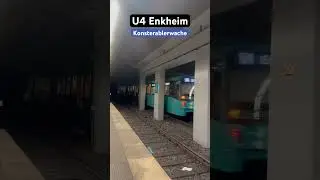 Konsterablerwache Abfahrt U5 Wagen/U4➡️Enkheim #vgf #ubahn #shorts