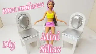 DIY - MINI SILLAS PARA MUÑECAS #mundominiatura #mini #barbie #diy 