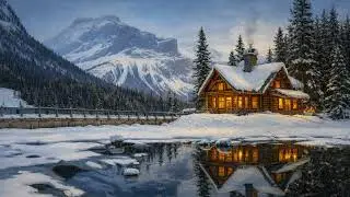 Peaceful Winter Landscape - 2 Hours Calm Ambient Visuals