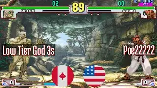 @sfiii3nr1: Low Tier God 3s (CA) vs Poe22222 (US) [SF III 3rd Strike sfiii sf3 Fightcade] Jun 4