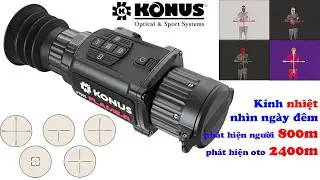 Si&ecirc;u phẩm K&iacute;nh nhiệt &Yacute; Konus Flame-R nh&igrave;n người 800M,5 h&igrave;nh dạng ,m&agrave;u sắc t&acirc;m,lưu trữ 5 điểm zezo,P1