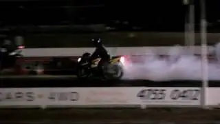 STAGING BURNOUT STREET BIKE  AT TOWNSVILLE DRAGWAY