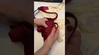 Two 100% silk Vin bralettes in Cream and Sangria. Shop with us: www.softstrokessilk.com