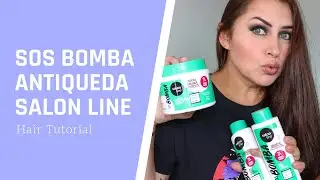 Testei SOS Bomba Antiqueda Salon Line! Fim da queda capilar!