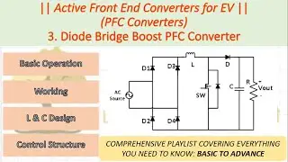 Lecture 03 -A) | Diode Bridge Boost PFC Converter &ndash; Principle & Design  #pfcconverter #ashishwanode