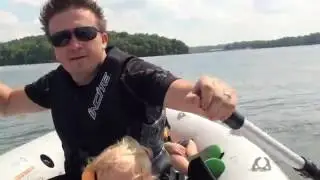 Intex Mariner 4 Inflatable Boat Unboxing at my Lake and 1st Test Run ZIMALETA  Vlog