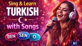 Turkish Personal Endings (A1) | Learn Turkish Pronouns with Music (With English Translation)