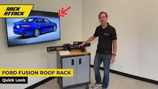 2013-2020 Ford Fusion 4-dr Sedan with Thule Evo Clamp + WingBar Evo Roof Rack Crossbars