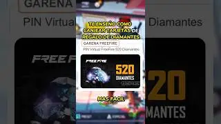🔥Como CANJEAR TARJETAS DE REGALO DE DIAMANTES DE FREEFIRE nueva actualizaci&oacute;n #freefire
