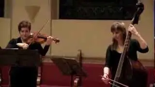 First movement of the Dittersdorf Duetto for viola and Viennese bass