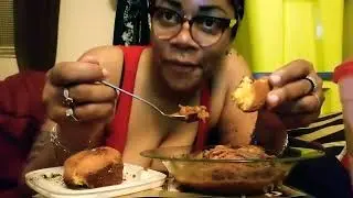 Celebrating 1k subscribers!! 🥳🎉.     pinto beans with cornbread🌽 ASMR