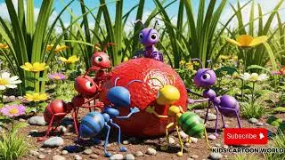 The Tiny Ants&rsquo; Big Teamwork Adventure 🍓 | Fun Kids Cartoon Story | Kids Cartoon World