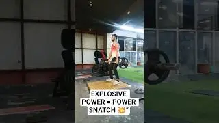 🔥 Explosive Power Snatch | Athlete Mode ON #athlete #gym #sprinter #army #football #javelinthrow
