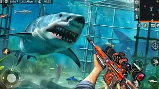 Hungry Shark Fishing Gamnes - Angry Shark Sniper Hunting - Android GamePlay