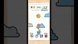 Brain Test Level 2 🌻 Flower & Sun Puzzle Solution 🌞 (Walkthrough)