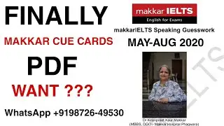 MAKKAR CUE CARDS pdf | New pdf cue cards 2020