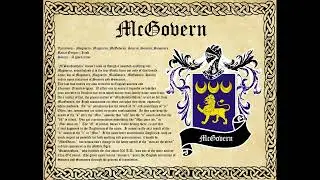 Mcgovern Family History and Coat of Arms