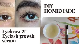DIY Homemade Eyebrow & Eyelash growth serum | How to grow eyebrow & eyelash thicker faster - தமிழில்