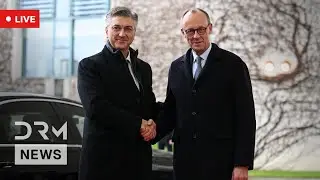 LIVE: Prime Merz and Plenkovic Hold Joint Press Conference in Berlin | DRM News | AC1F