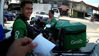 #GRABFOOD #MARTHTV #TROPA - ung tropa mong d ka makilala dahiL sa fullface helmet | MARTHTV