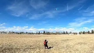Asa de tra&ccedil;&atilde;o (powerkite) com linhas longas em Monte Vista