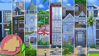 8 ESTILOS de CASA DIFERENTES | SOLO JUEGO BASE 🐰 Los Sims 4 | A Construir 21 | RETO DE CONSTRUCCIÓN