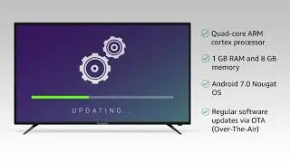 CloudWalker Cloud TV - Full HD Smart TV on Android 7.0 Nougat OS - 43