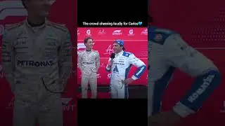 He's so loved💙 #carlossainz #williams #podium #usgp #formula1 #f1 #sprint