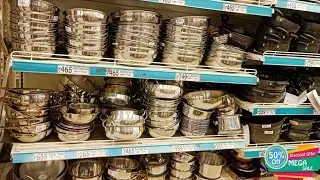 Dmart | 50% off | starting at 20ru | stainless steel cookware set | bartan set #items#shopping#dmart