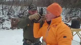 Cold weather practice, moving, and pistol retention