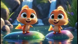 Salmon Leaps Go Jump Jump Jump | Fun Animal Nursery Rhyme | Kids Songs