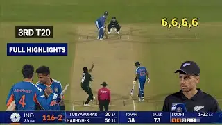 India vs New zealand 3rd t20 match full highlights 2026, ind vs nz 3rd t20 highlights video