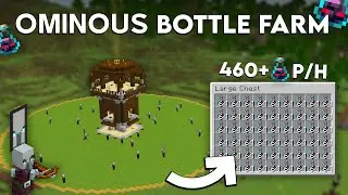 Easiest Ominous Bottle Farm Minecraft Java 1.21.11+ (460 Bottles/Hour!)