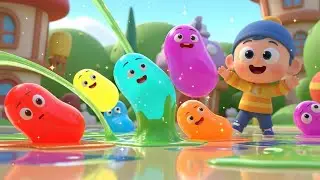 Fall Guys Wobbly Beans Slipped on Slime 😂 AV1 | Fun Gaming Story for Kids